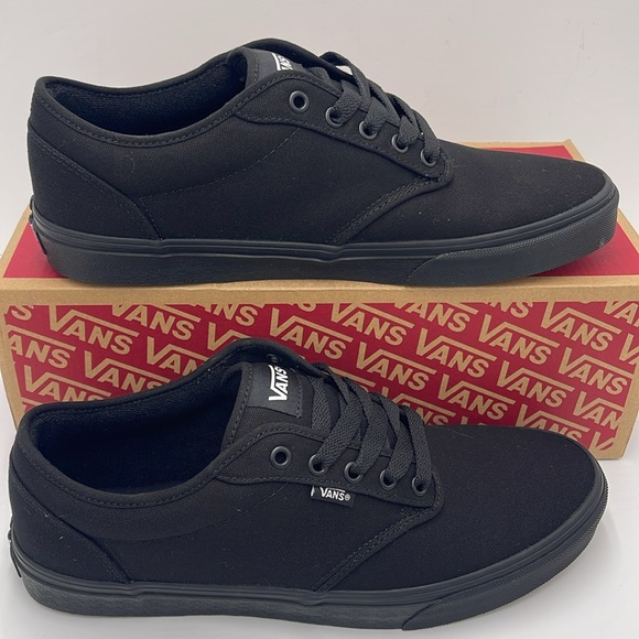 Vans Men's Black Canvas Sneakers Atwood (Canvas) Black/Black
VN000TUY186 - Picture 2 of 16